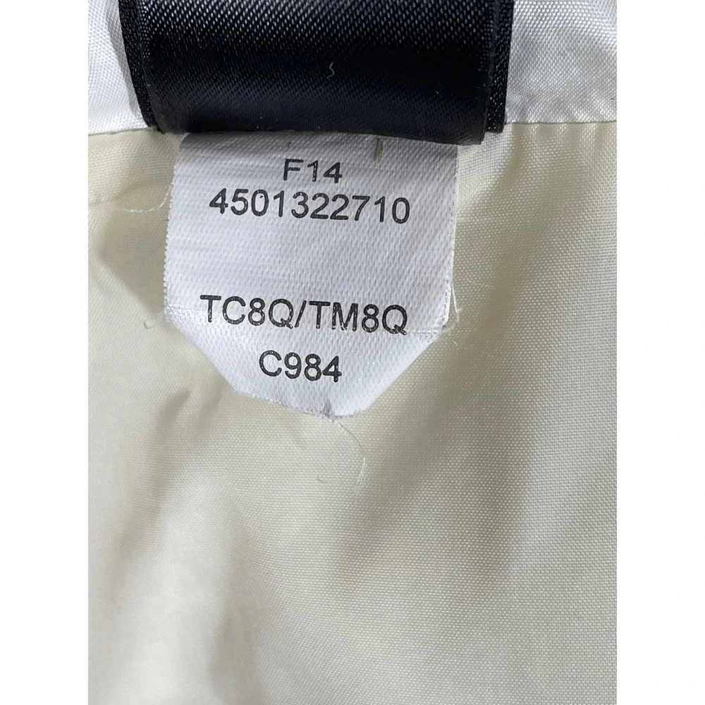The North Face Womens 550 Down Puffer Vest White Chevron Quilted Large C984 F14 - Picture 6 of 12
